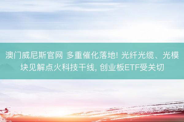 澳门威尼斯官网 多重催化落地! 光纤光缆、光模块见解点火科技干线， 创业板ETF受关切