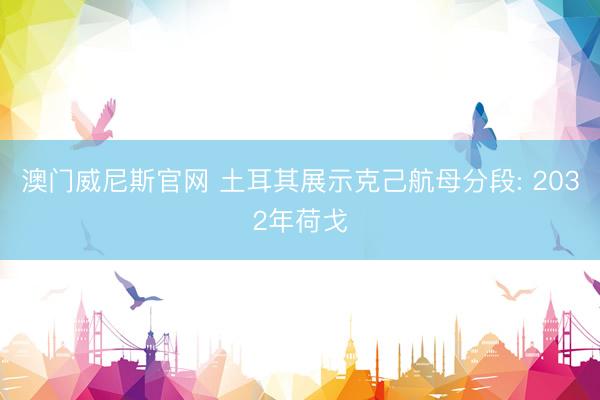 澳门威尼斯官网 土耳其展示克己航母分段: 2032年荷戈